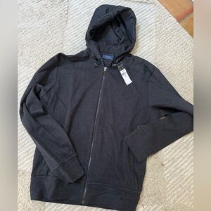 NWT Ralph Lauren Men's Dark Grey Zip-Up Sweater